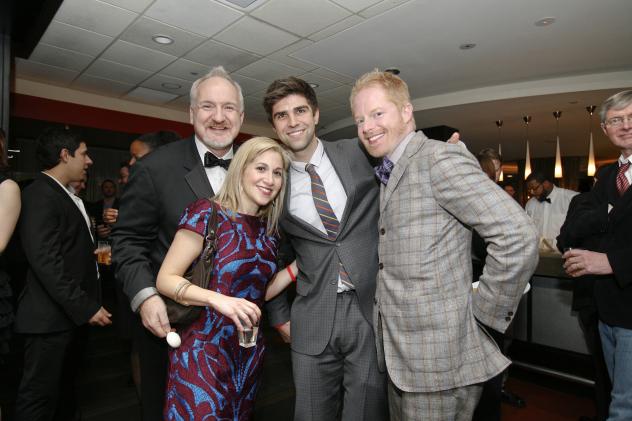 Actors Justin Mikita and Jesse Tyler Ferguson stopped by chef Art Smith's Art and Soul restaurant, for D.C.'s first charitable Chefs Ball to kickoff Inauguration Weekend (Photo: Max Krupka).